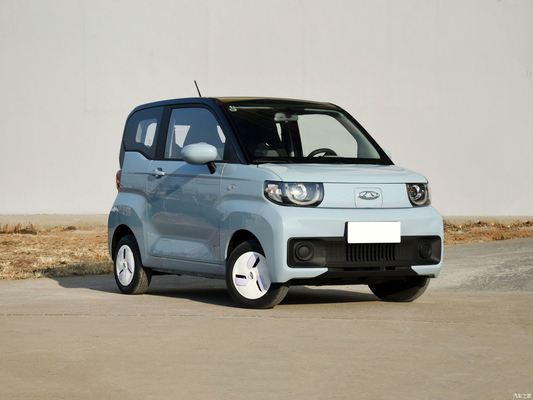 Chery QQ Ice Cream EV Mini Electric Car 3 Door 4 Seats Top Speed 100 KM/h for Adult