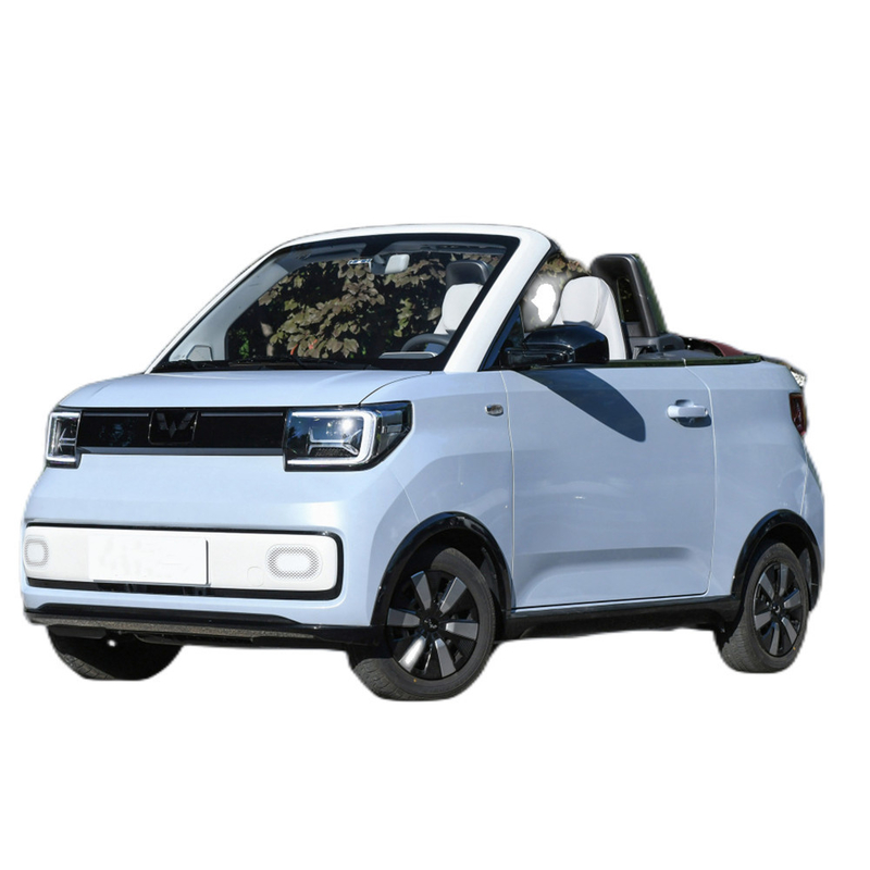 Wuling Mini Electric Cabriolet Car 4 Seats 925Kg Curb Weight 2door 2Seats Body Structure