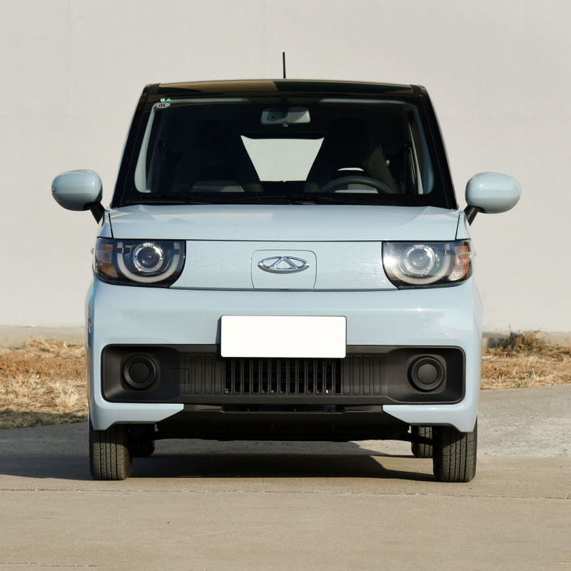 Chery QQ Ice Cream EV Mini Electric Car 3 Door 4 Seats Top Speed 100 KM/h for Adult